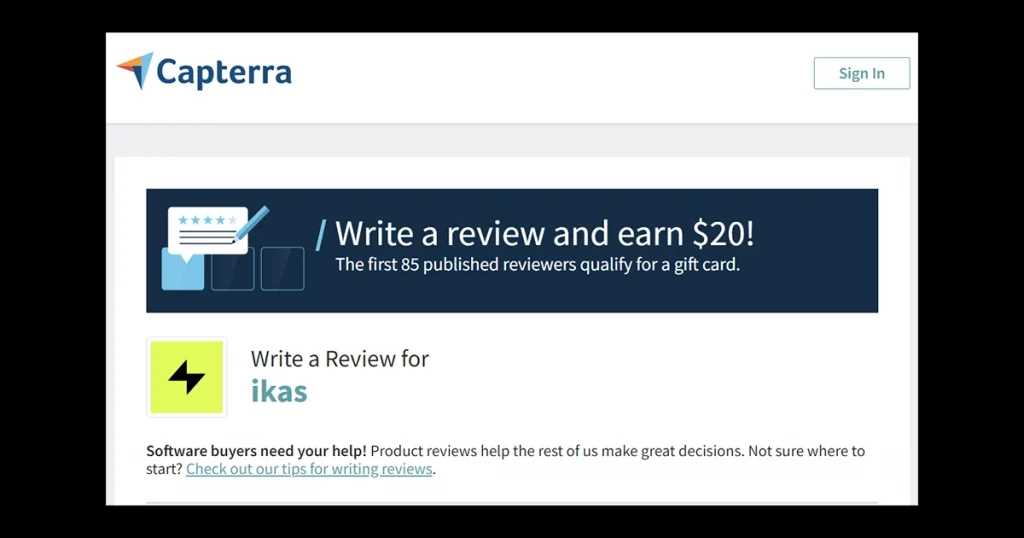 Capterra Review 1