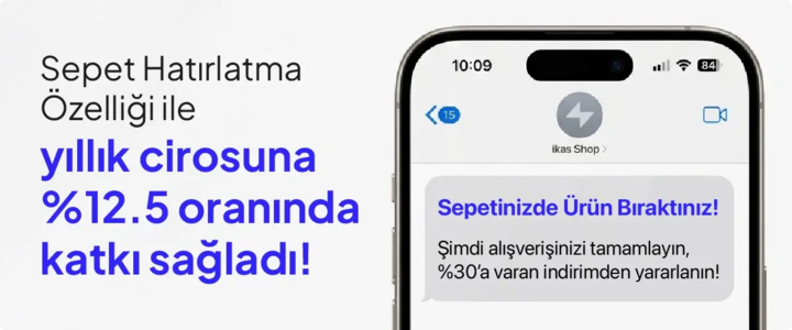 E-ticarette en yaygın gelir kayıplarından biri olan sepet terk etme sorunu, VitaminBox için artık geçmişte kaldı. ikas'ın Sepet Hatırlatma Otomasyonu sayesinde VitaminBox, alışverişini yarıda bırakan müşterilerine belirlenen aralıklarla e-posta, SMS ve WhatsApp üzerinden otomatik hatırlatmalar gönderiyor. Bu strateji, sepet terk etme oranlarını önemli ölçüde düşürürken yıllık ciroyu %12.5 oranında artıran ek bir gelir kanalına dönüştü.